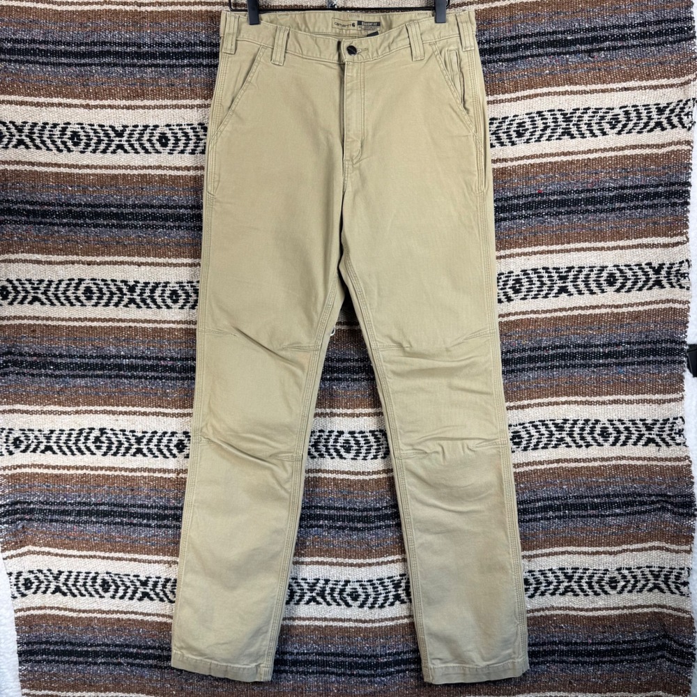 Carhartt Rugged Flex Straight Fit Pants Tan Khaki 102821-253 Mens 33x34